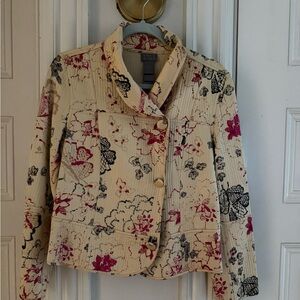 Sigrid Olsen Women's botanical Jacket women's petite 10